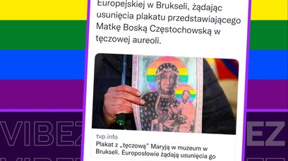 Tęczowa Maryja wkurzyła europosłów. Chcą usunięcia obrazu