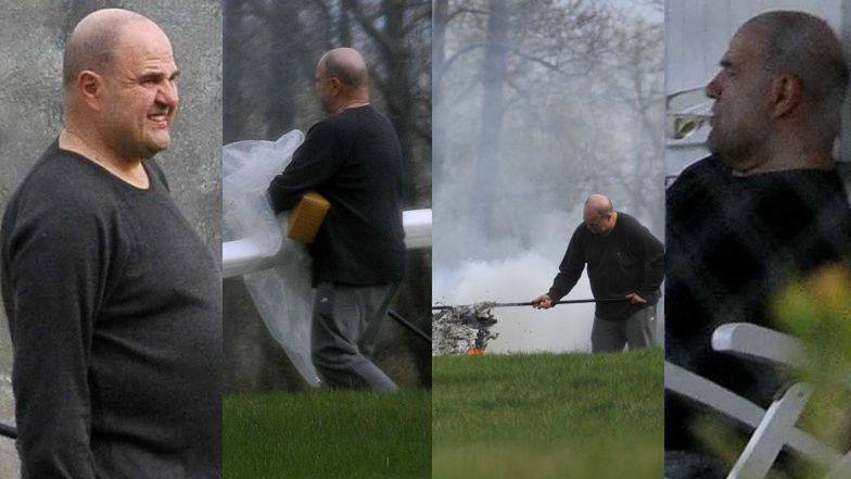 Tak wyglądało "ognisko" w wykonaniu Cezarego Żaka: znoszenie śmieci, rozniecanie ognia i relaks na werandzie (ZDJĘCIA)