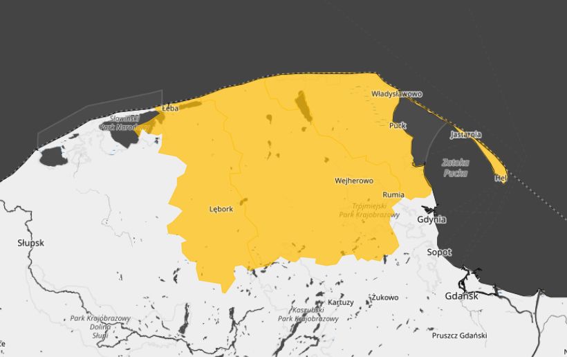 Pogoda. Alerty przed wiatrem