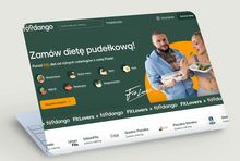 Strona główna Foodango, fot. mockupbro