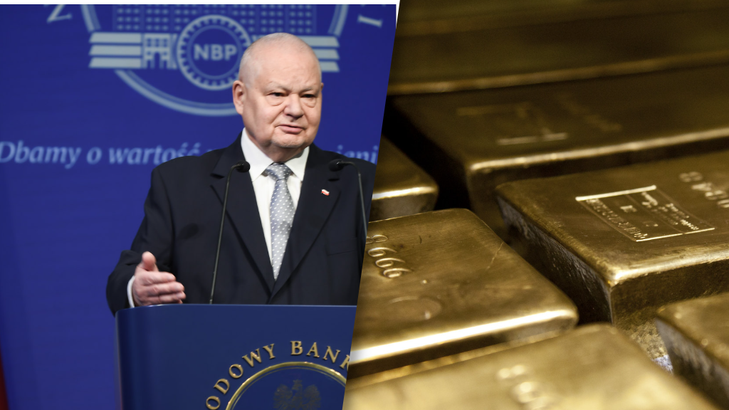 Wielkie zyski NBP po zakupach złota za prezesury Adama Glapiński