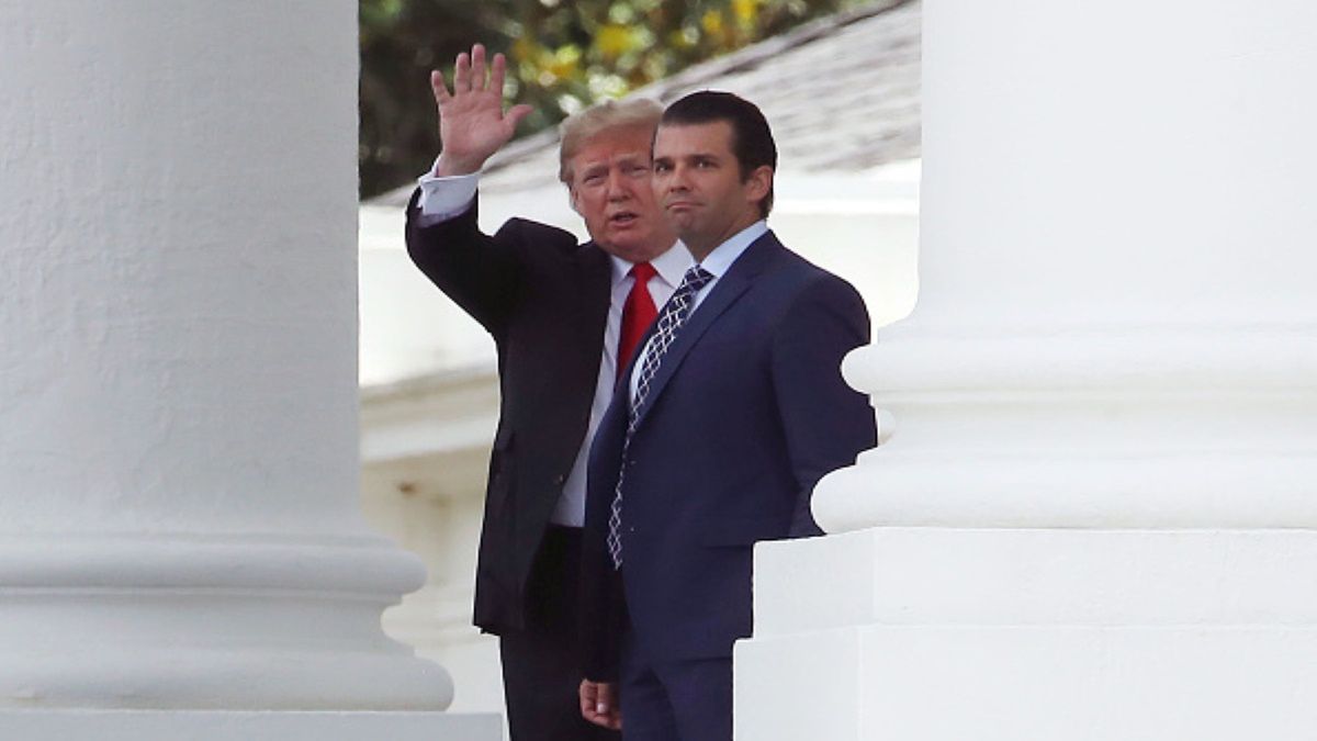 Donald Trump z synem Donaldem Juniorem 