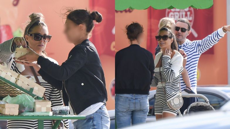 Małgorzata Rozenek i Radosław Majdan spacerują z synem