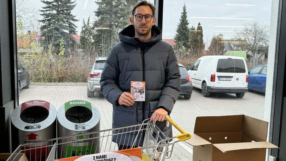 Marcin Michalski zachęca do udziału w pułtuskiej akcji/ Zdjęcie z FB M.Michalski