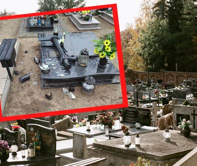 Wstrząsające. Wandale zniszczyli kilkadziesiąt nagrobków