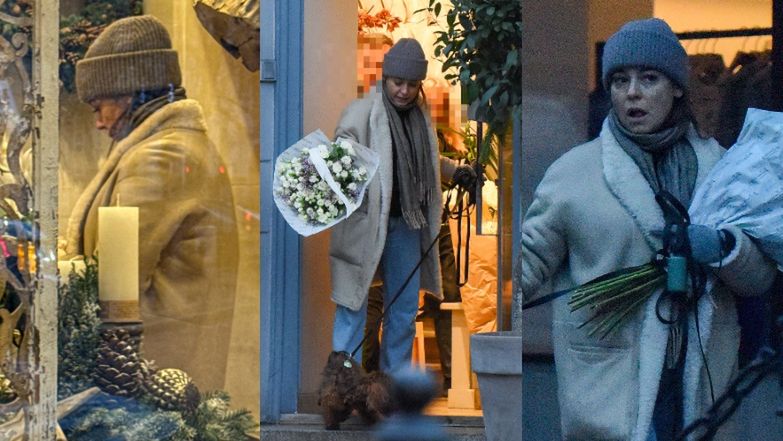 Anna Mucha odwiedziła kwiaciarnię