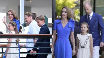 Księżna Kate i książę William w towarzystwie dwóch pociech pojawili się podczas męskiego finału Wimbledonu