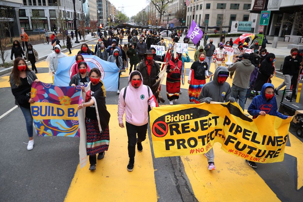 Protest against the construction of the Dakota Access Pipeline