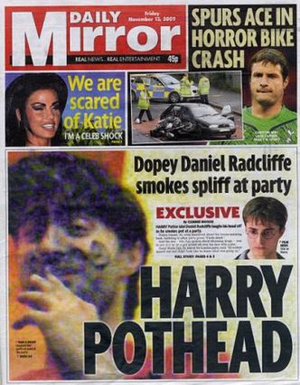 Radcliffe pali marihuanę!