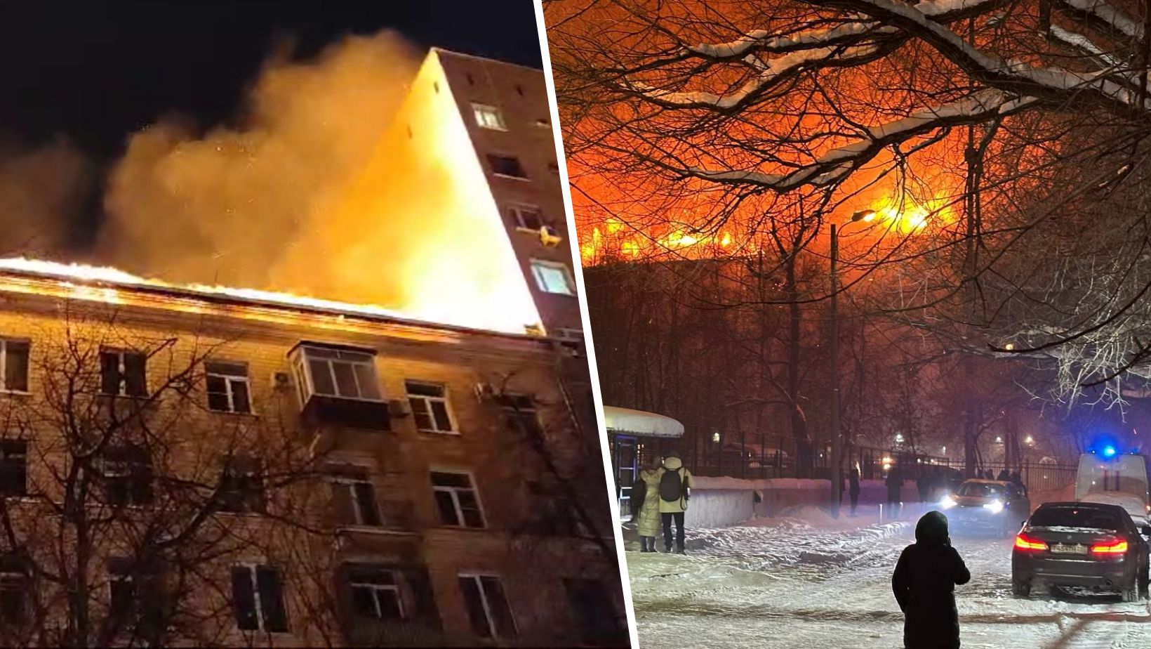 Gigantyczny pożar w Moskwie. W akcji śmigłowce K-32