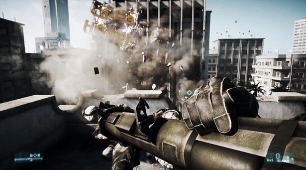 Battlefield 3 - rakietą w snajpera [gameplay]