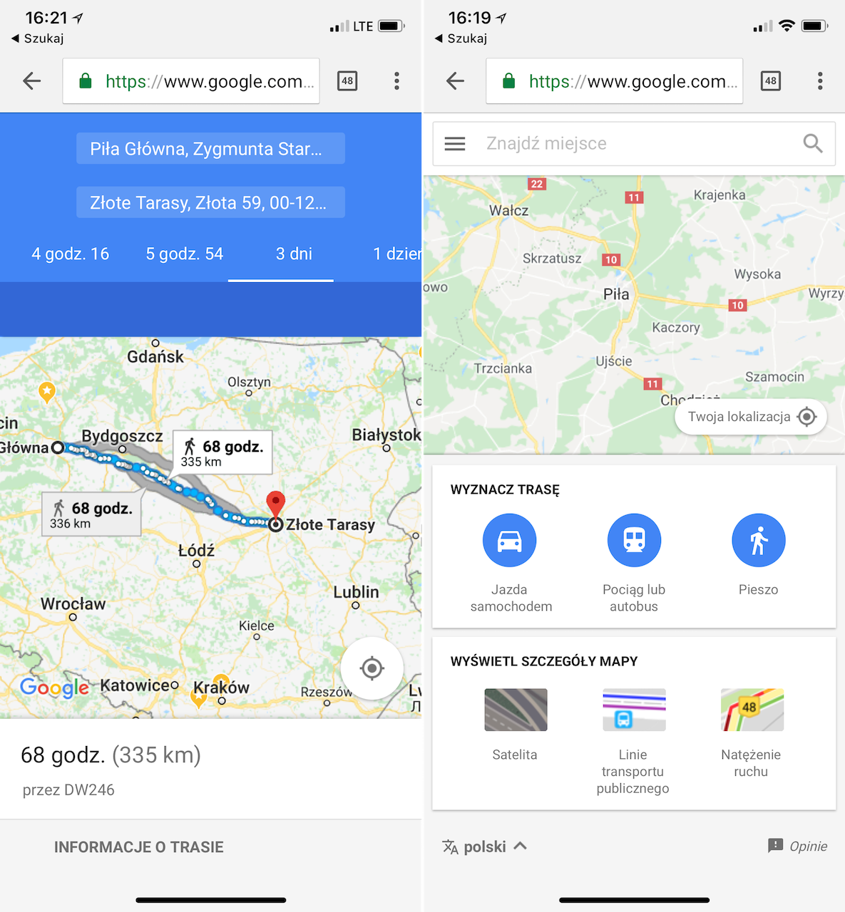 Google Maps Go, czyli lżejsza wersja Map już jest. Google w dziwny sposób dba o użytkowników tańszych telefonów 3