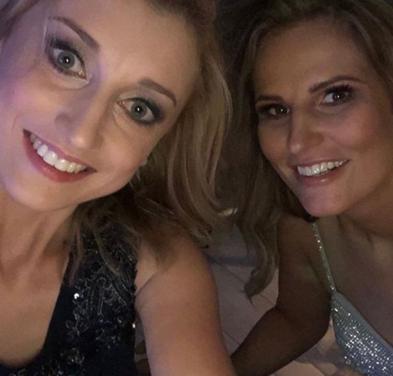 Justyna Żyła  i Dominika Tajner