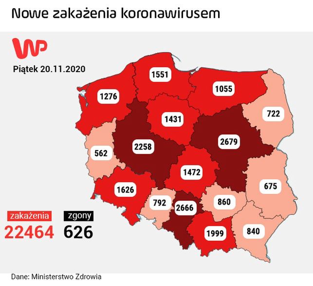 Koronawirus w Polsce. Najnowsze dane Ministerstwa Zdrowia