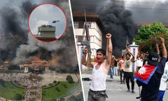 Katmandu w ogniu. Premier ucieka helikopterem. Płonie parlament