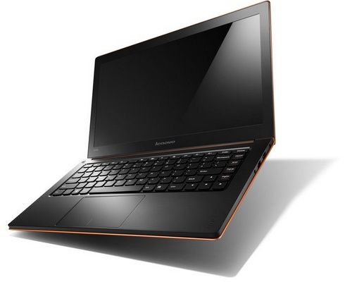 Lenovo U300s otwarty - klawiatura i ekran