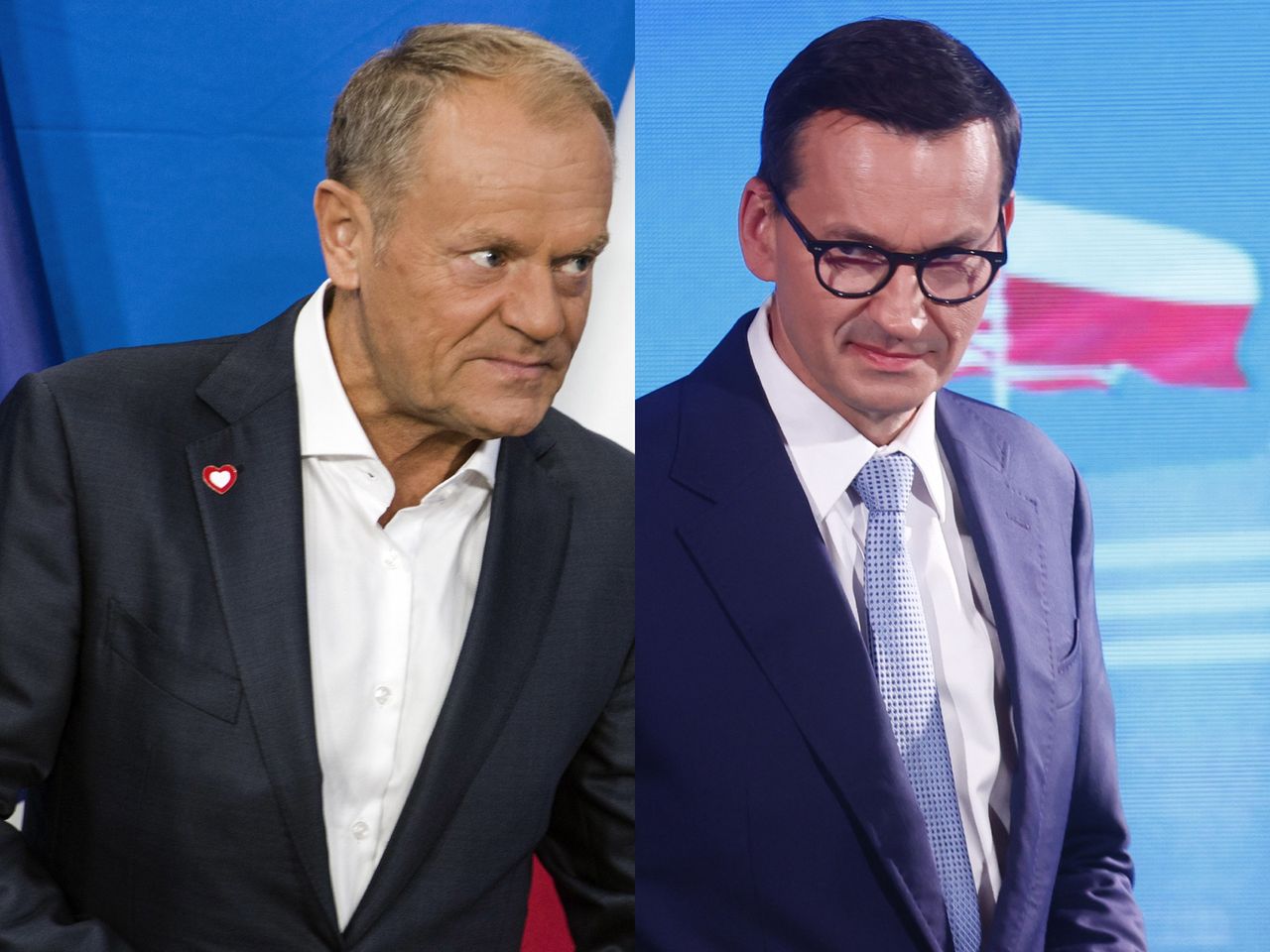 Donald Tusk i Mateusz Morawiecki