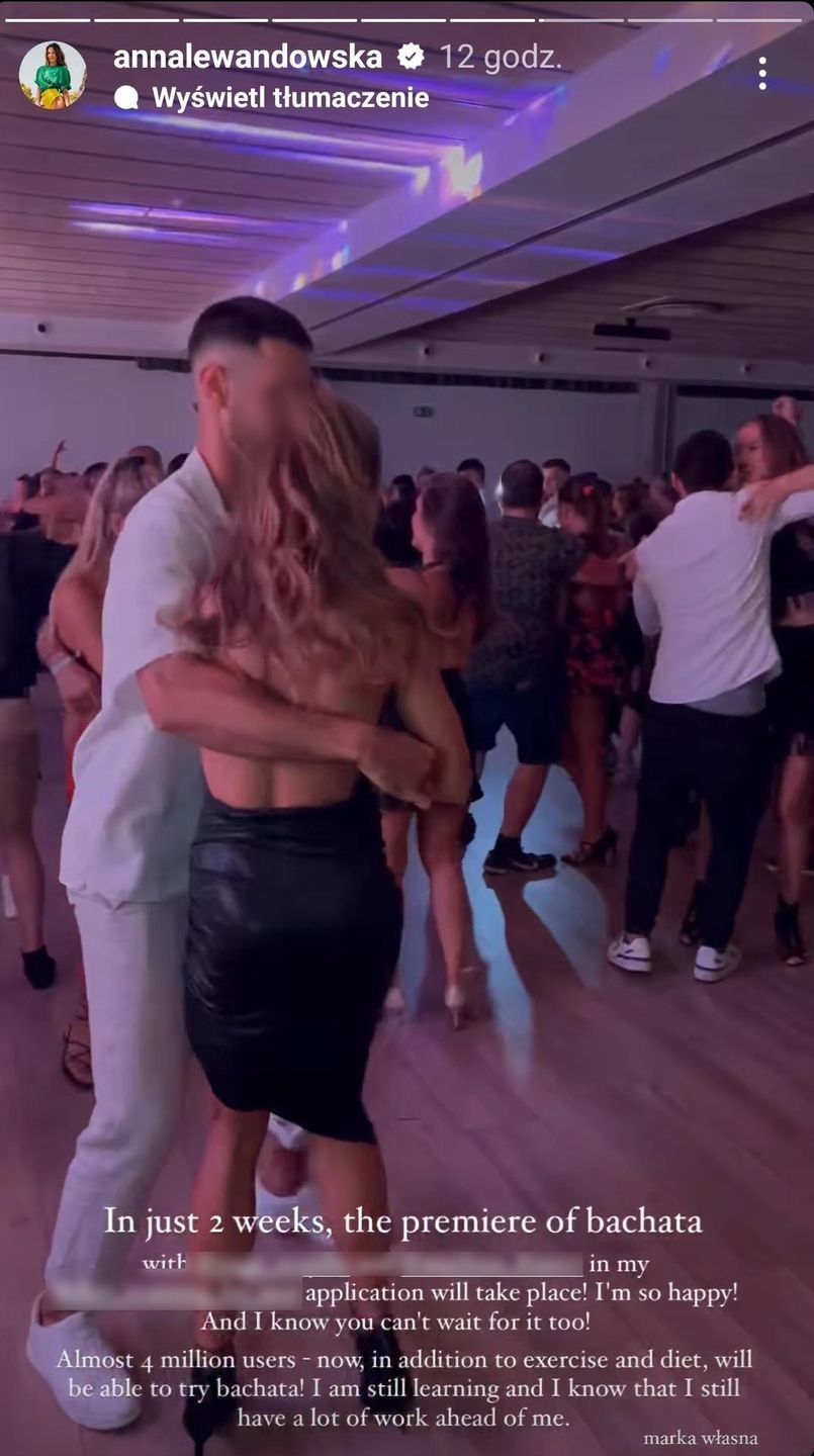 Anna Lewandowska wywija bachatę