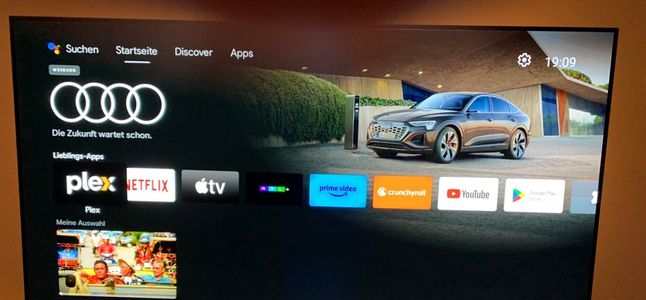 Reklama Audi na Android TV.