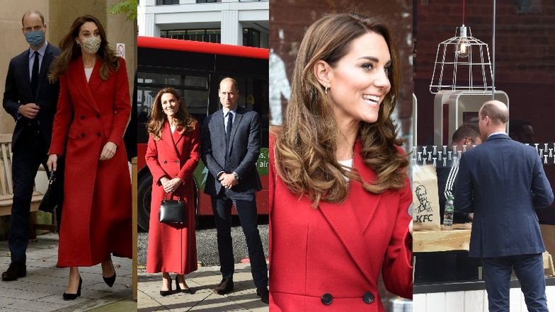 Zamaseczkowani Kate Middleton i książę William pędzą na Waterloo Station
