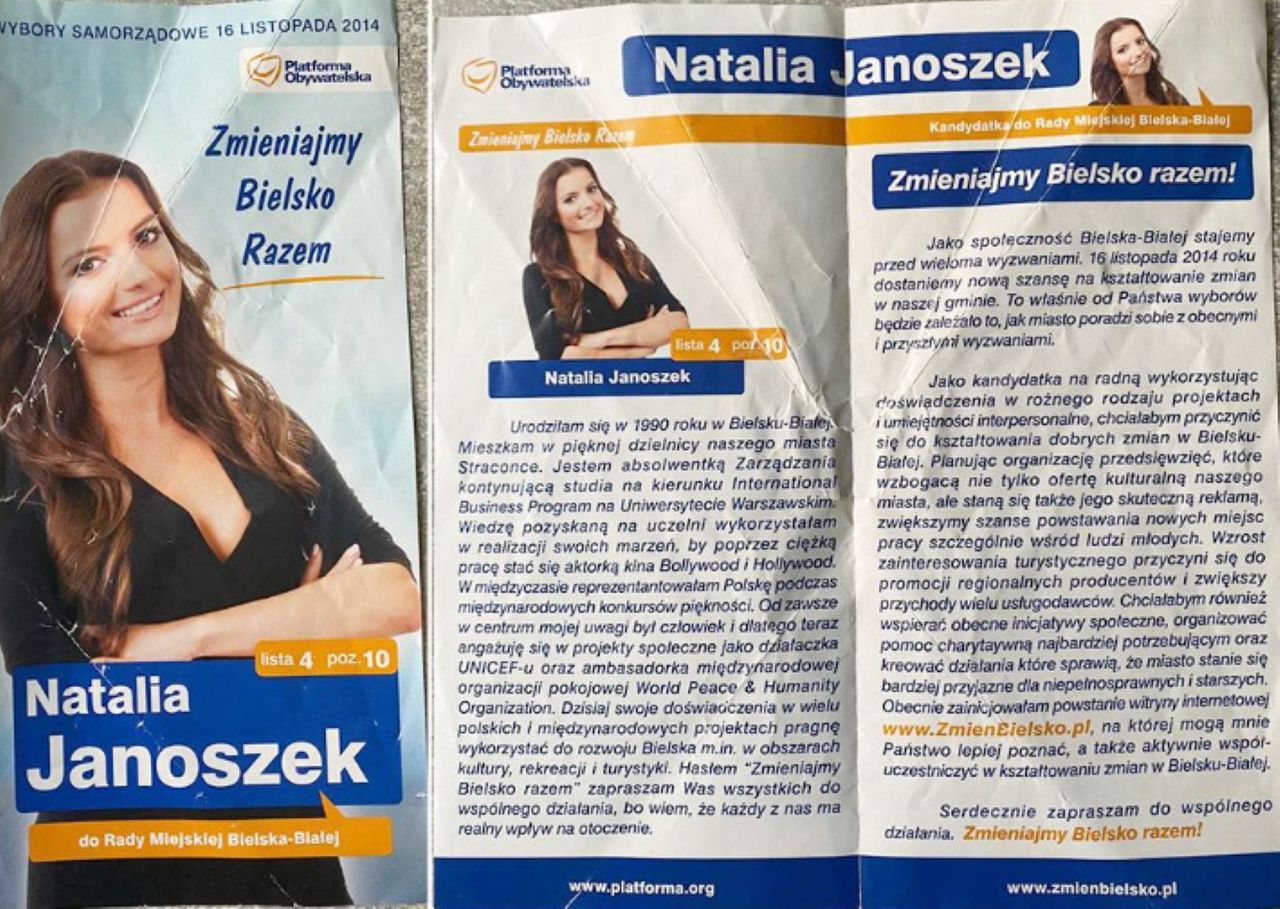 Natalia Janoszek kandydowała na radną