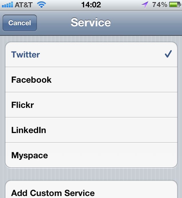 iOS 5 nie tylko z obsługą Twittera, ale również Facebooka, Flickra, MySpace'a
