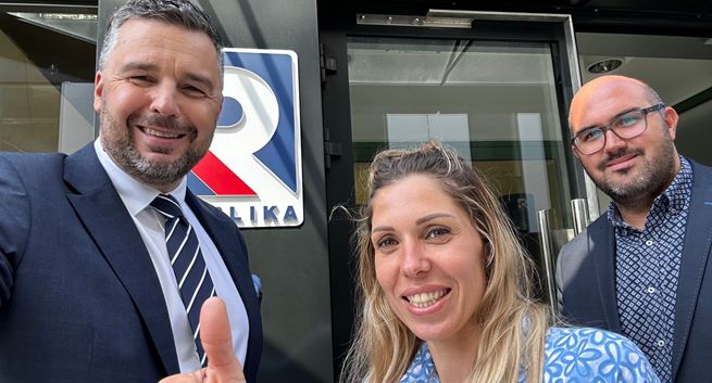 Zofia Klepacka w zespole TV Republika