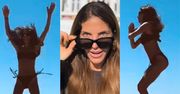 Weronika Rosati w bikini robi pajacyki na plaży. Petarda? (ZDJĘCIA)