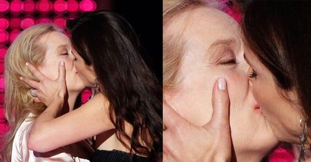 Sandra Bullock całuje Meryl Streep! (ZDJĘCIA)