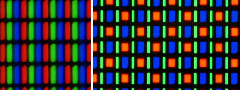 Tak wygląda różnica między matrycą RGB a PenTile