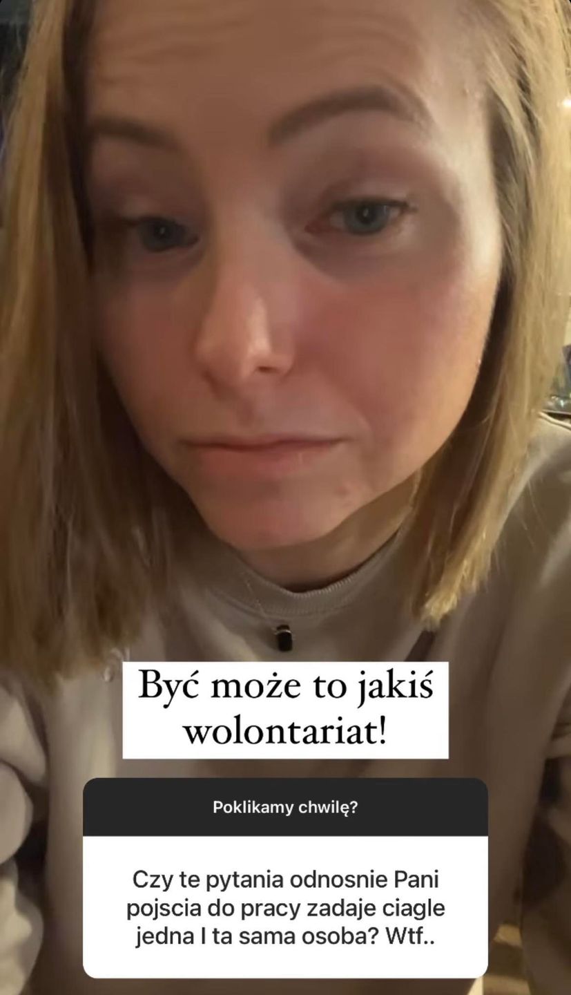 Agata Rubik odpowiada fance, kiedy pójdzie do pracy