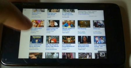 Działanie YouTube na Nokii N900 [wideo]