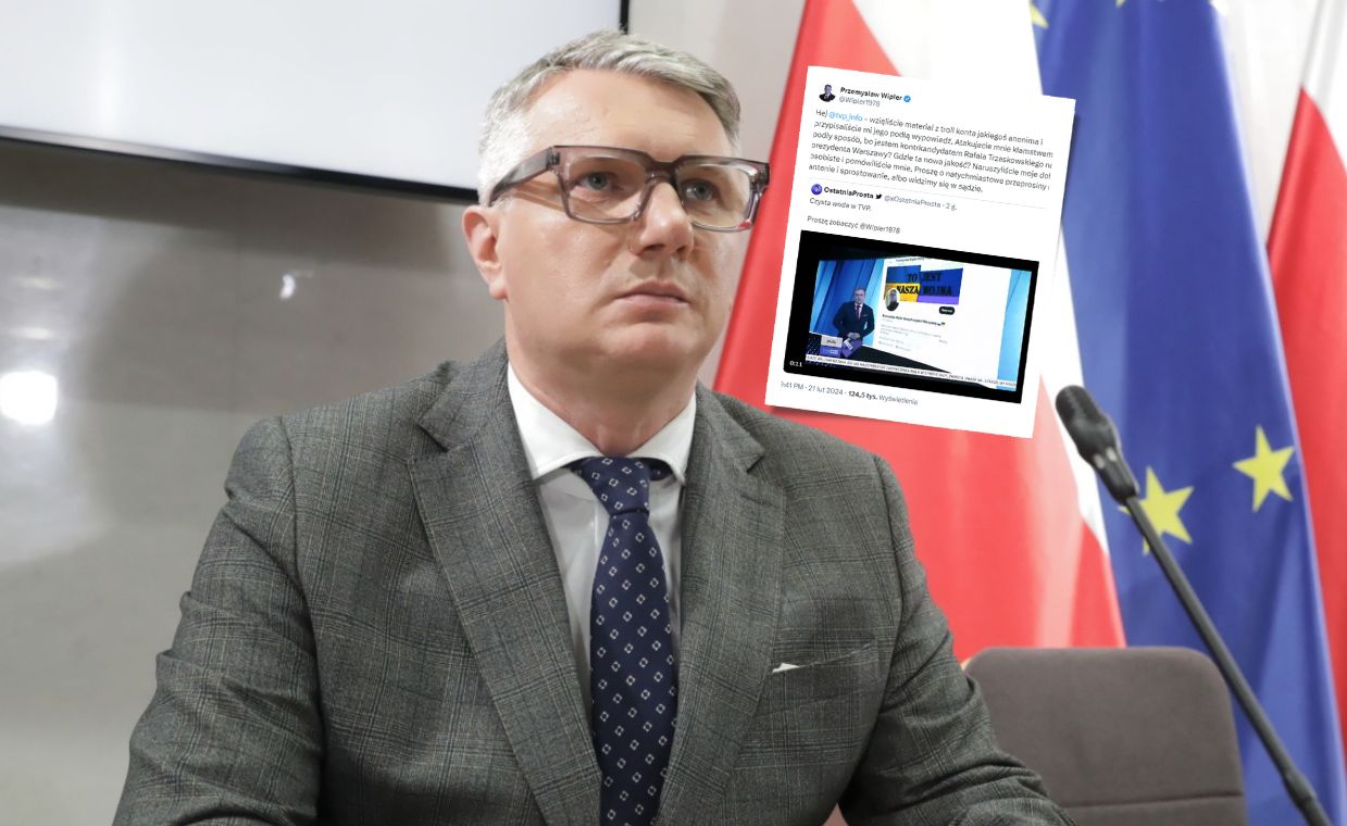 Fatalna pomyłka TVP Info. Musieli przepraszać Przemysława Wiplera