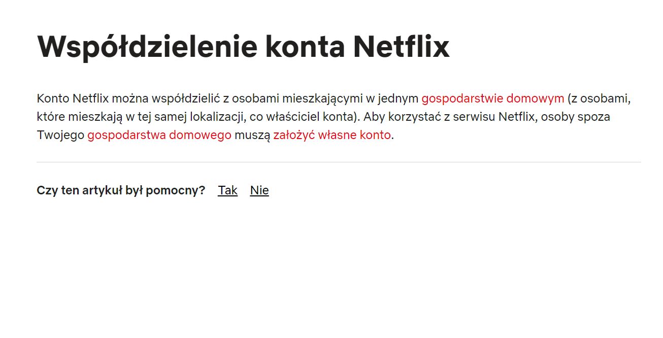 Netflix usunął zasady dot. weryfikacji urządzeń