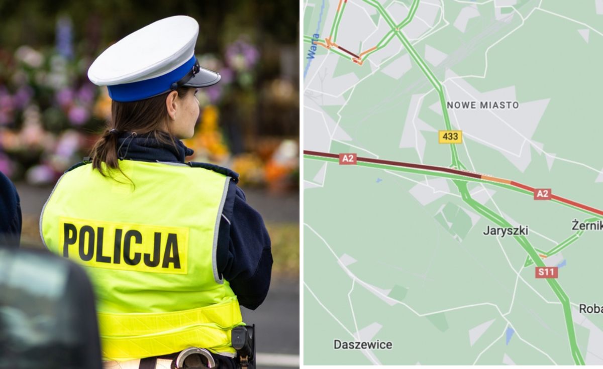 Wypadek miał miejsce na autostradowej obwodnicy Poznania