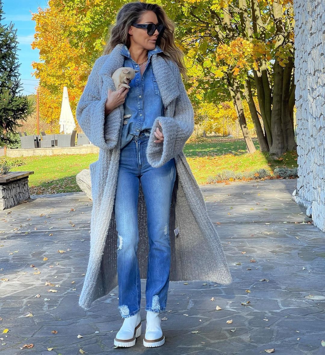 "Total look" Małgorzaty Rozenek z ubrań jej marki 