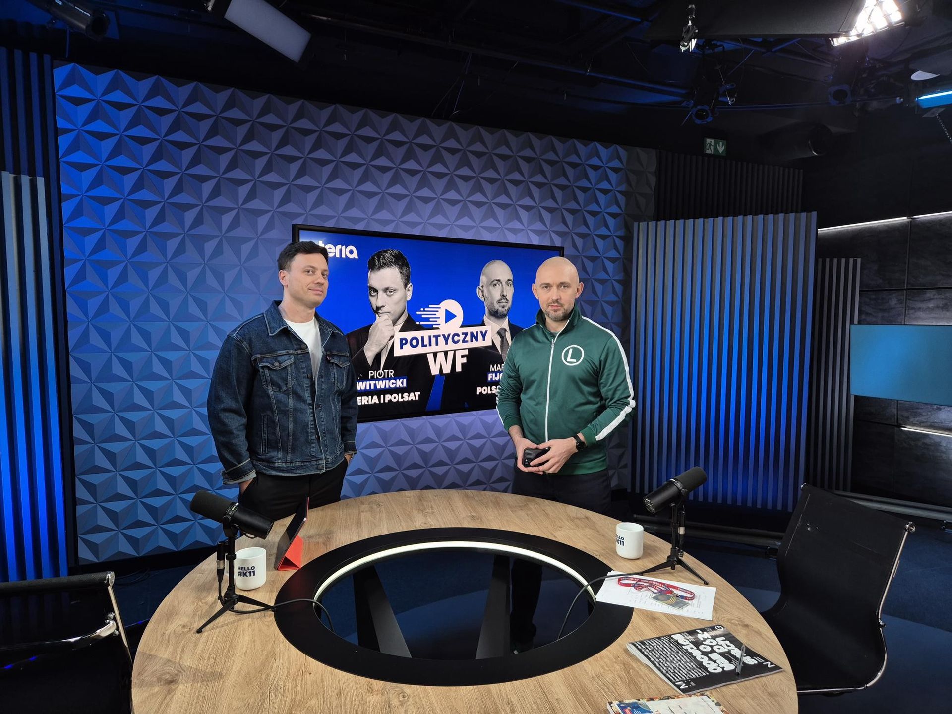 Tuż przed nagraniem "Politycznego WF-u"