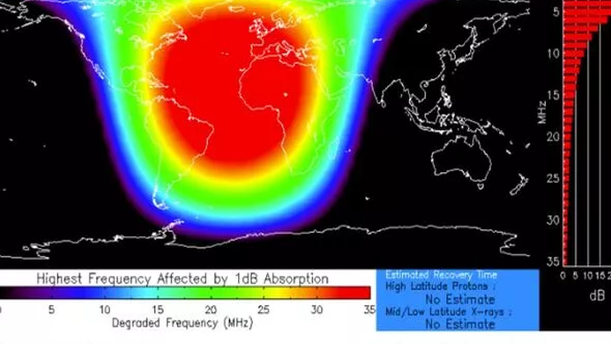 Zaobserwowany "rozbłysk" słoneczny