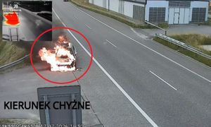 "Zbyt gorące". Chwile grozy na zakopiance. Auto stanęło w płomieniach