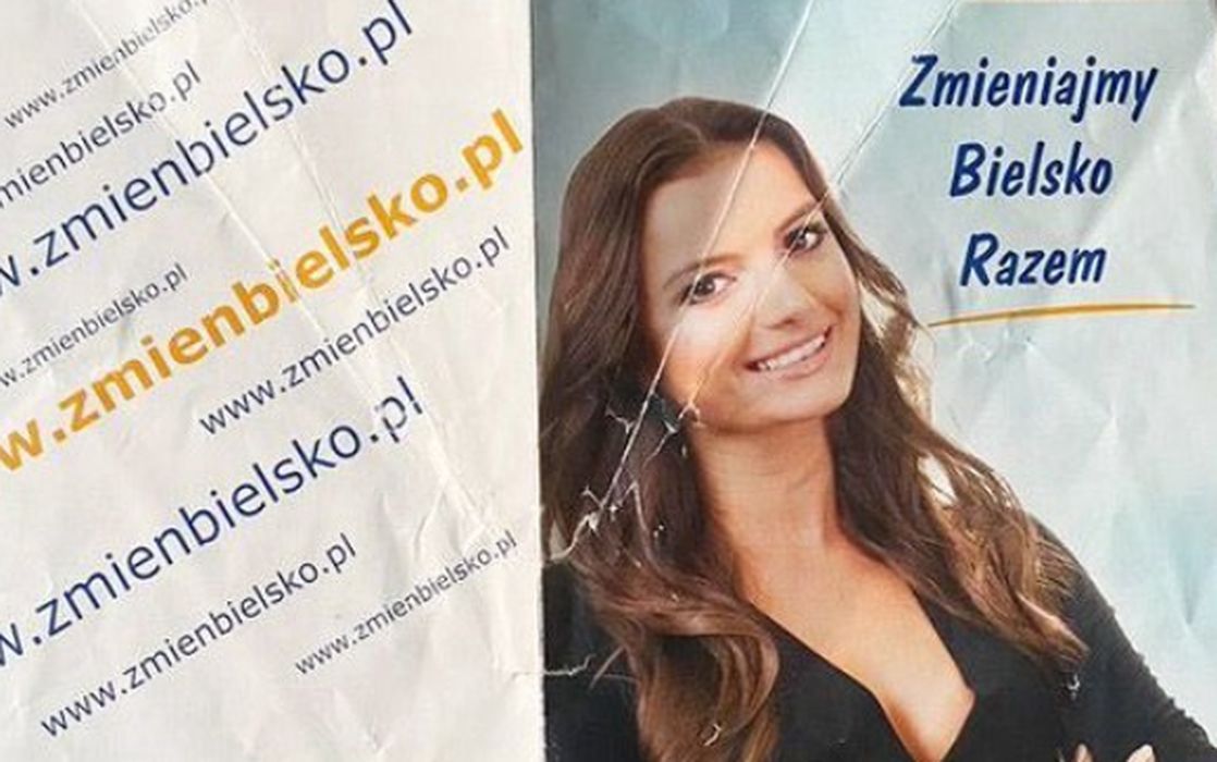 Natalia Janoszek na plakacie wyborczym. Wiadomo, której partii
