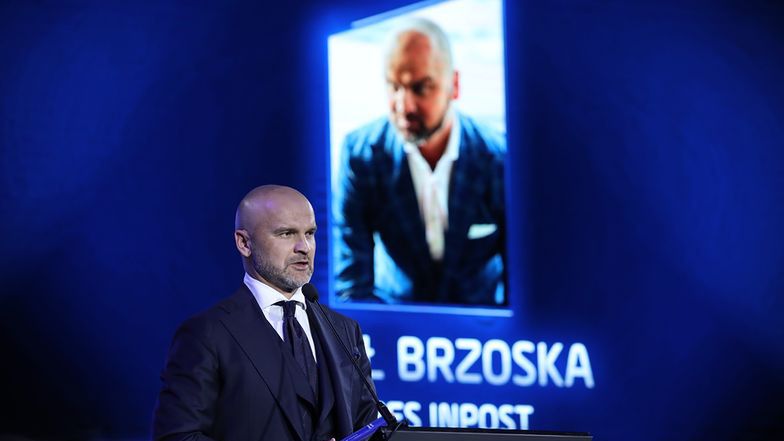 Rafał Brzoska podczas gali wręczenia nagród money.pl