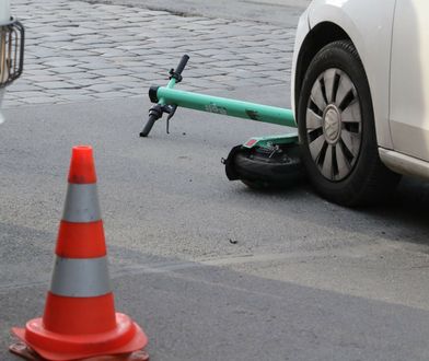 Pijany jechał hulajnogą elektryczną. Zapłaci ogromny mandat