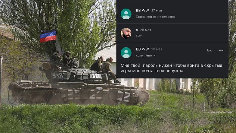 Rosyjski żołnierz miał nietypową prośbę.