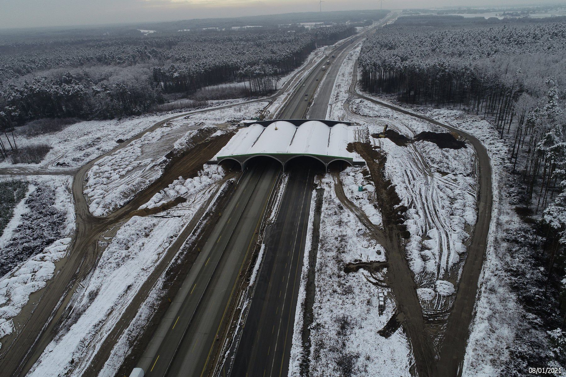 Budowa autostrady A1 Kamieńsk-Radomsko, stan po 28 miesiącach