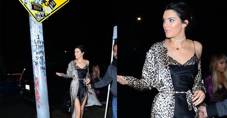 Kendall Jenner idzie na Sylwestra w halce i szlafroku (ZDJĘCIA)