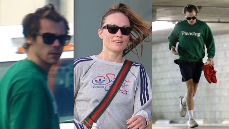 "Zwyczajni" Harry Styles i Olivia Wilde pędzą ODDZIELNIE na siłownię, nieśmiało spoglądając w obiektywy paparazzi (ZDJĘCIA)