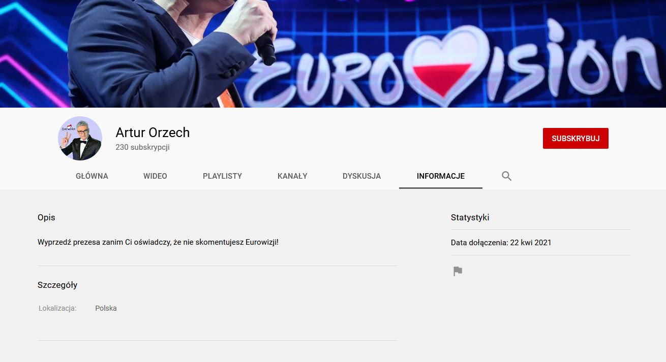 Artur Orzech został youtuberem