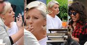 Dorota Szelągowska rozkoszuje się papierosami na kawie z przyjaciółmi (ZDJĘCIA)