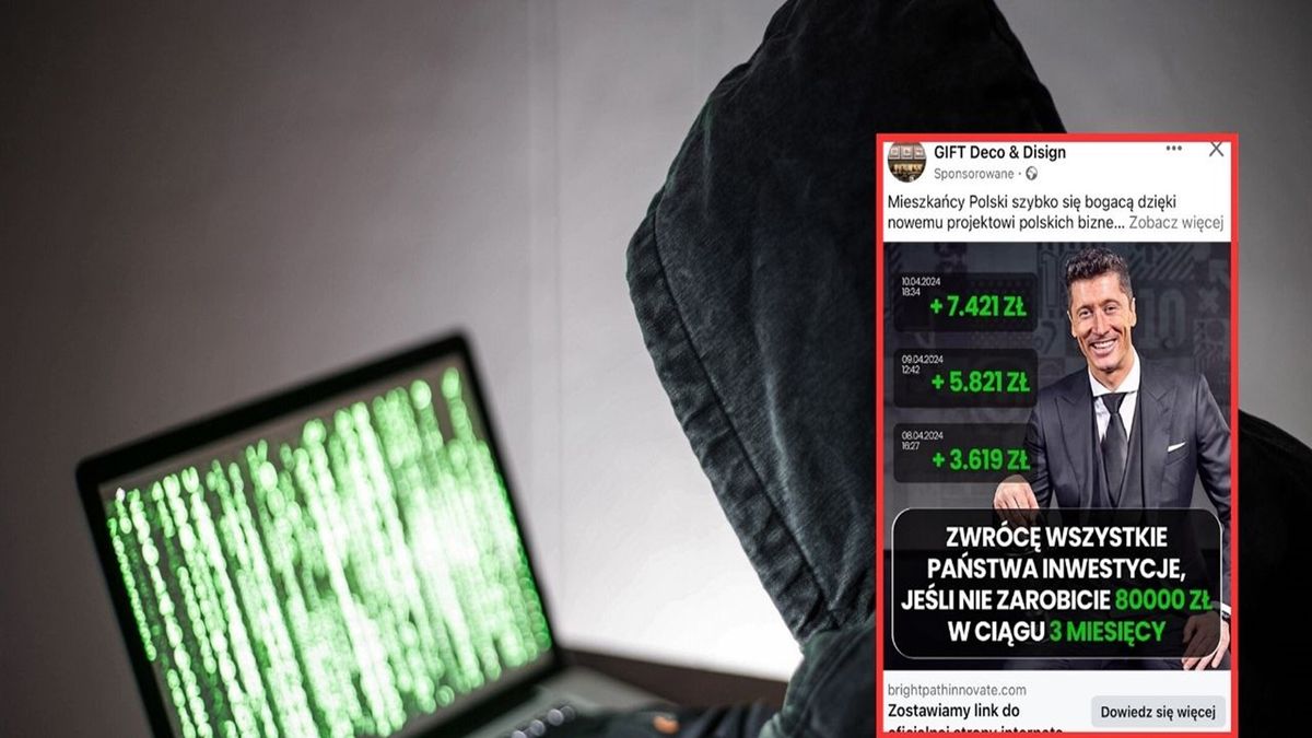 Oszuści wykorzystali wizerunek Roberta Lewandowskiego w sieci