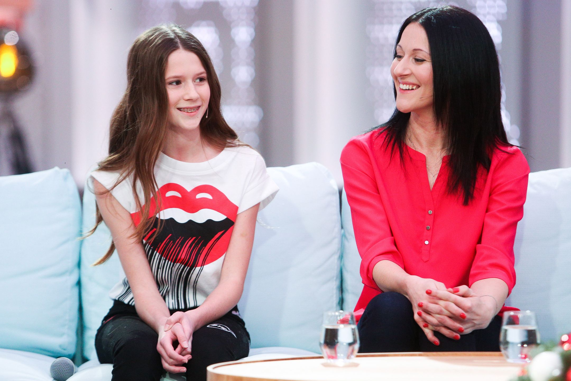 Roksana Węgiel z mamą